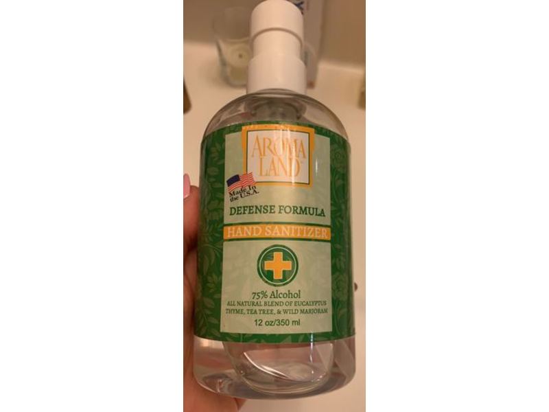 Aroma Land Defense Formula Hand Sanitizer, 12 oz/350 ml