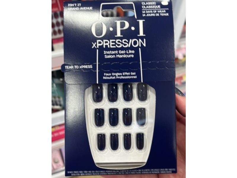 Opi Xpression Instant Gel Like Salon Manicure, Isn’t it Grand Avenue, 30 Nails
