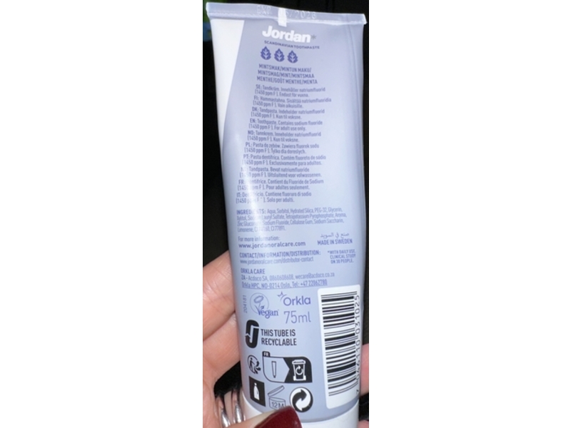 Jordan White Smile Whiter Teeth, 75 mL