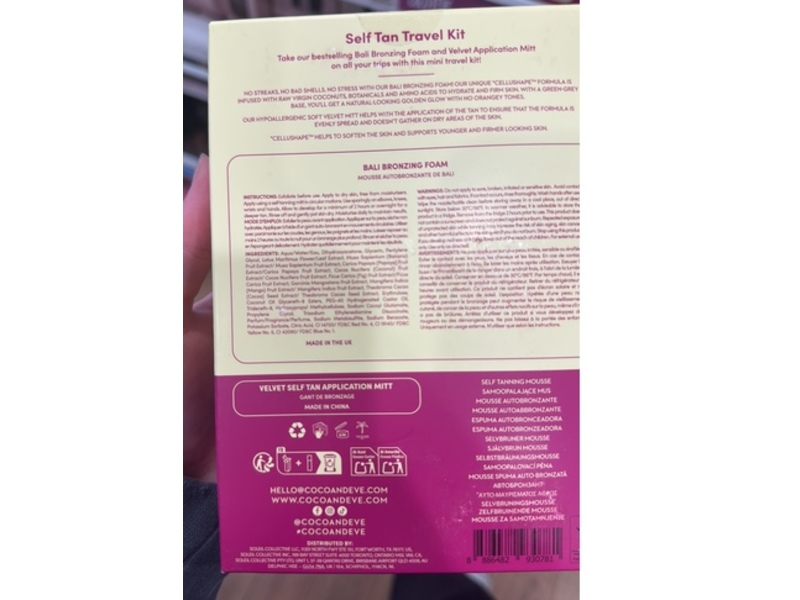 Coco & Eve Self Tan Travel Kit, Medium, 1.69 fl oz/58 mL