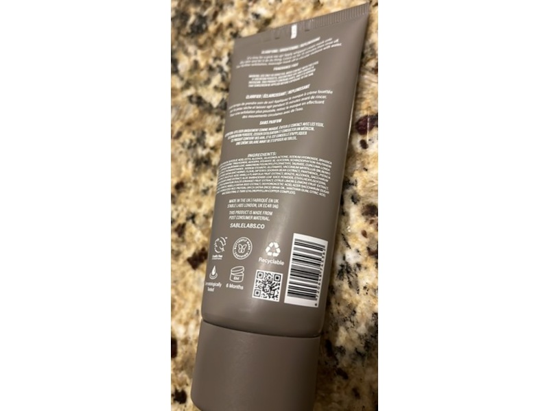 S'able Labs Qasil Exfoliating Mask, 3.38 fl oz/100 mL