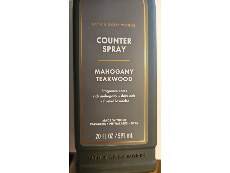 Bath & Body Works Counter Spray, Mahogany Teakwood, 20 fl oz/591 mL