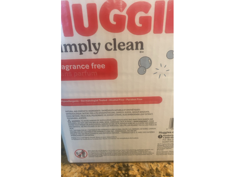Huggies Simply Clean, 384 Wipes