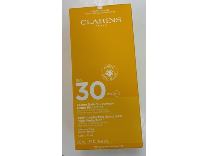 Clarins Paris Youth-Protection Sunscreen, SPF 30, 5.1 oz/150 mL