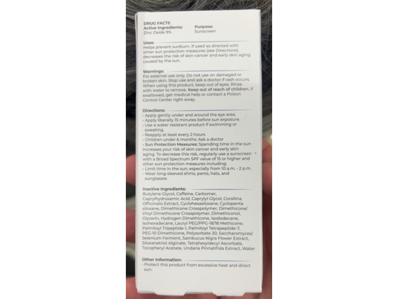 Tizo Eye Renewal Non-Tinted Firming Eye Repair Mineral Sunscreen, SPF 20, 0.5 oz/15 g