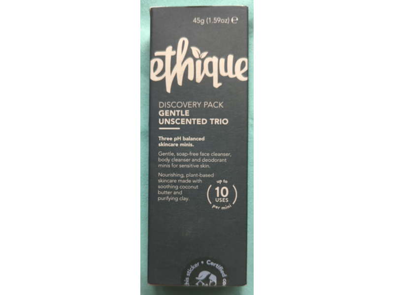 Ethique Gentle Unscented Trio, 1.59 oz/45 g