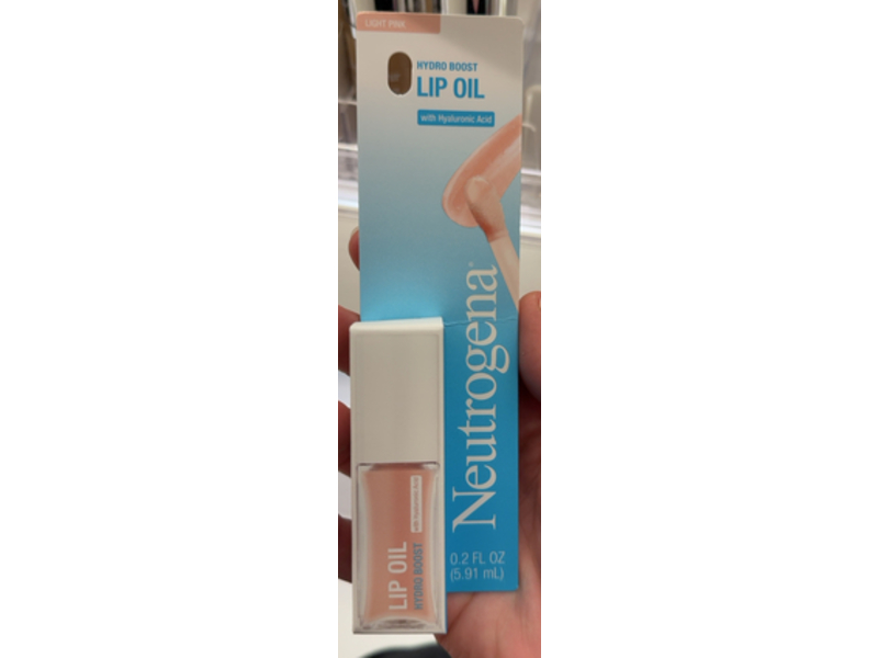 Neutrogena Hydro Boost Lip Oil, Light Pink, 0.2 fl oz/5.91 mL
