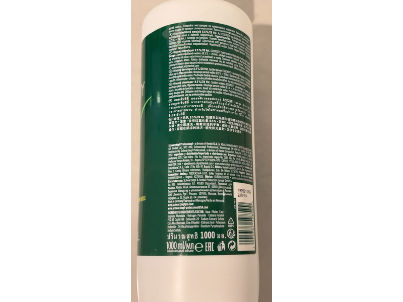 Schwarzkopf Essensity Oil Developer, 33.81 fl oz/1L