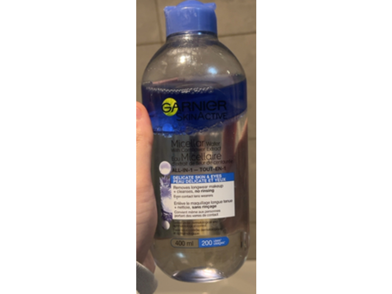 Garnier SkinActive Micellar Water, Cornflower Extract, 400 mL