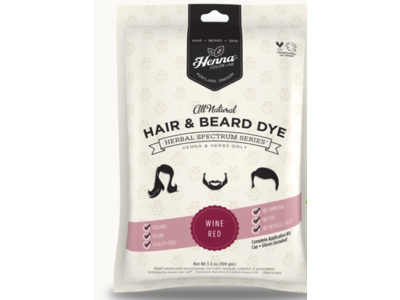 Henna Color Lab Hair & Beard Dye, Wine Red, 3.5 oz/100 g