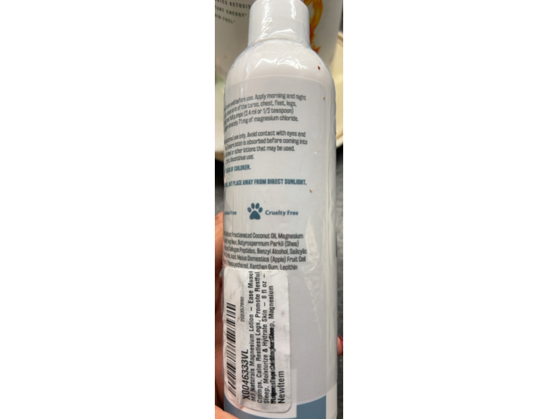 M3 Naturals Magnesium Lotion, 8 fl oz/237 mL