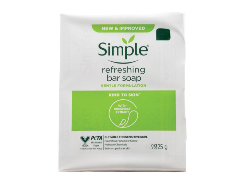 SImple Refreshing Bar Soap, Cucumber, 125 g