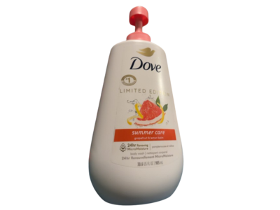Dove Summer Care Body Wash, Grapefruit & Lemon Balm, 30.6 fl oz/905 mL