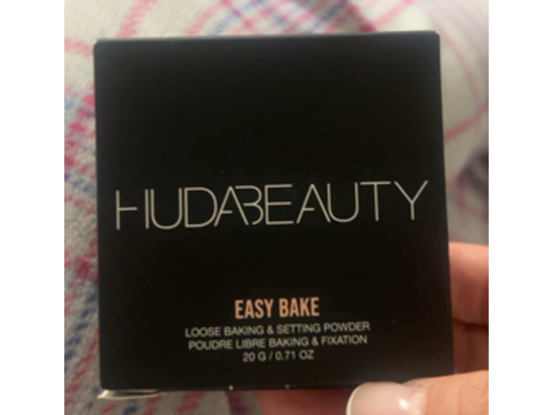 Huda Beauty Easy Bake Loose Baking & Setting Powder, Cherry Blossom Cake, 0.71 oz/20 g