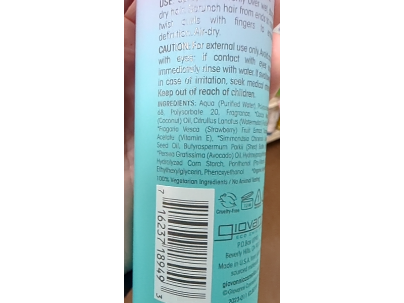 Giovanni Eco Chic Kids Curl Activator Spray, 5 fl oz/147 mL