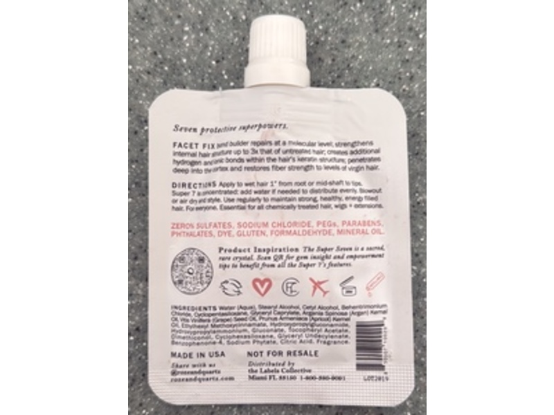 Roze + Quartz Super 7 Leave-In Conditioner, 0.85 fl oz/25 mL