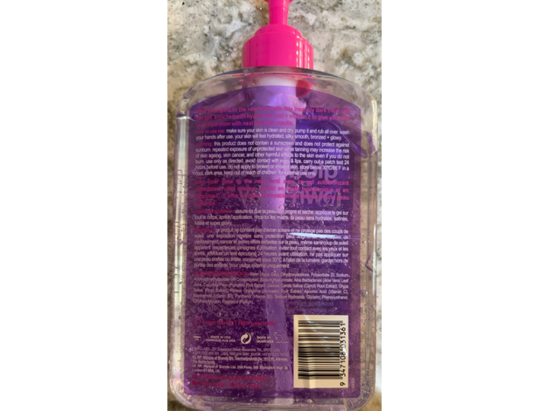 b.tan Glow Your Own Way Insanely Dark Clear Self Tan Gel, 16 fl oz/473 mL