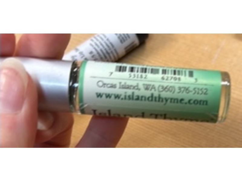 Island Thyme Essential Oil Roll-On Respiratory Stick, Eucalyptus Fir, 0.35 oz