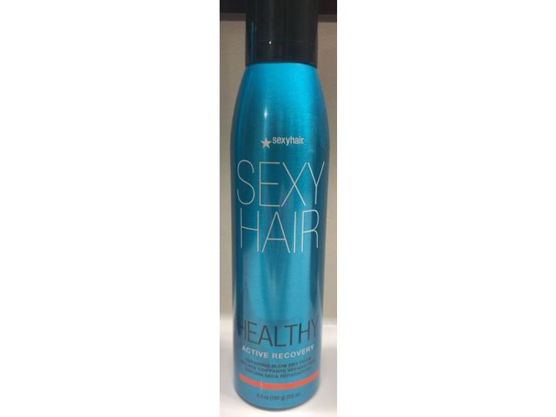 SexyHair Healthy Active Recovery Repairing Blow Dry Foam, 6.8 oz/194 g