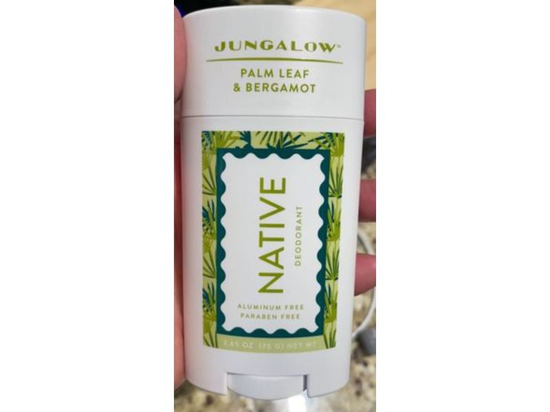 Jungalow Native Deodorant, Palm Leaf & Bergamot, 2.65 oz