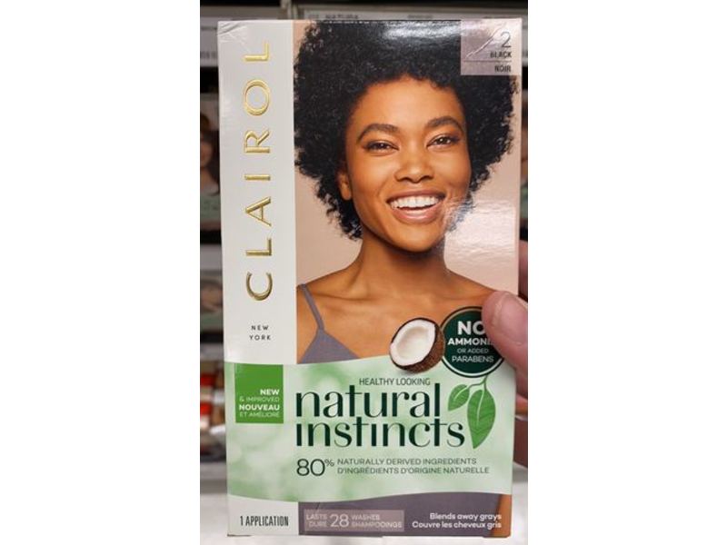Clairol Natural Instincts Semi Permanent Color, 2 Black, 1 Application