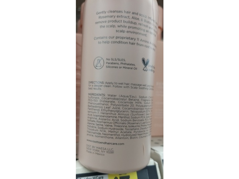 Root To End Haircare Scalp Soothing Shampoo, Rosemary + Aloe, 13 fl oz/385 mL