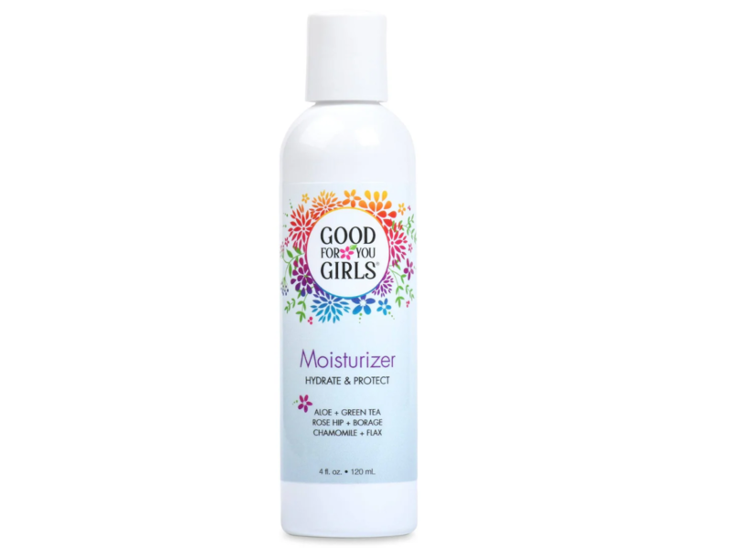 Good For You Girls Moisturizer, Aloe + Green Tea, Rose Hip + Borage & Chamomile + Flax, 4 fl oz/120 mL