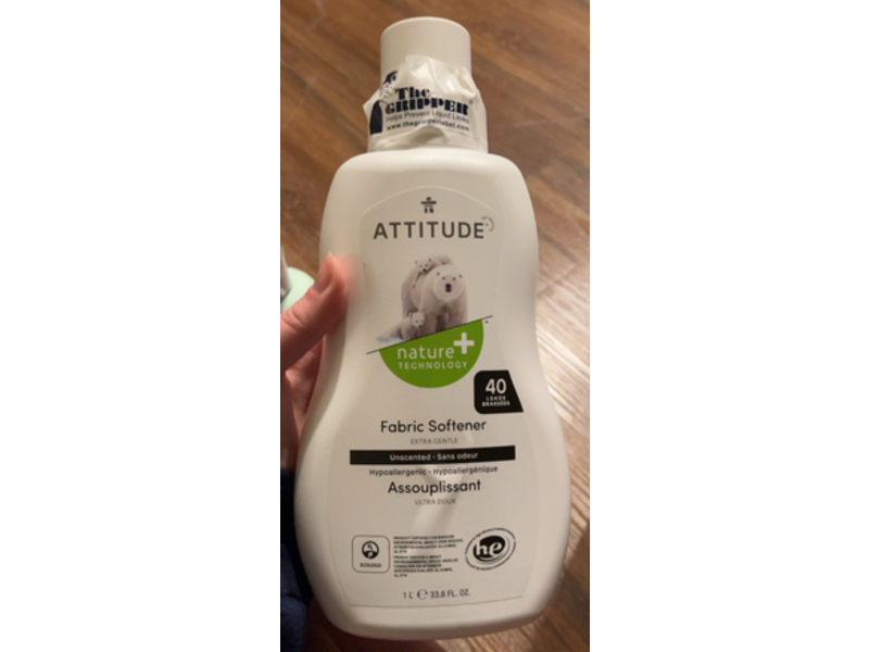 Attitude Extra Gentle Fabric Softener, 40 Loads, 33.8 fl oz/1 L