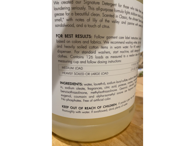The Laundress Signature Detergent, Classic, 128 fl oz/3.7 L