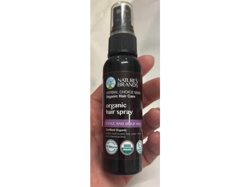 Nature's Brand Organic Hair Spray, 2 fl oz