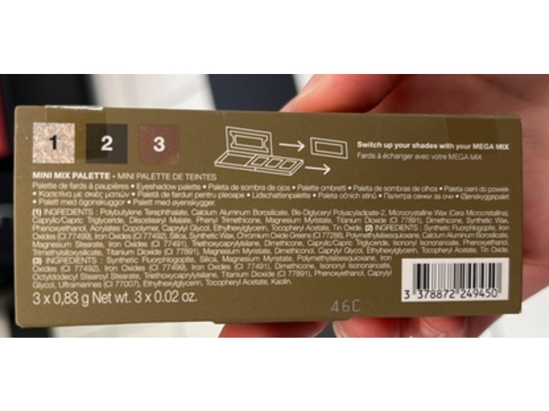 Sephora Collection Mini Mix Eye Palette, Grunge Green, 0.02 oz/0.83 g