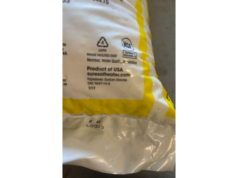 Sure Soft Pellets Plus Premium Water Softener Salt, Resin Clean