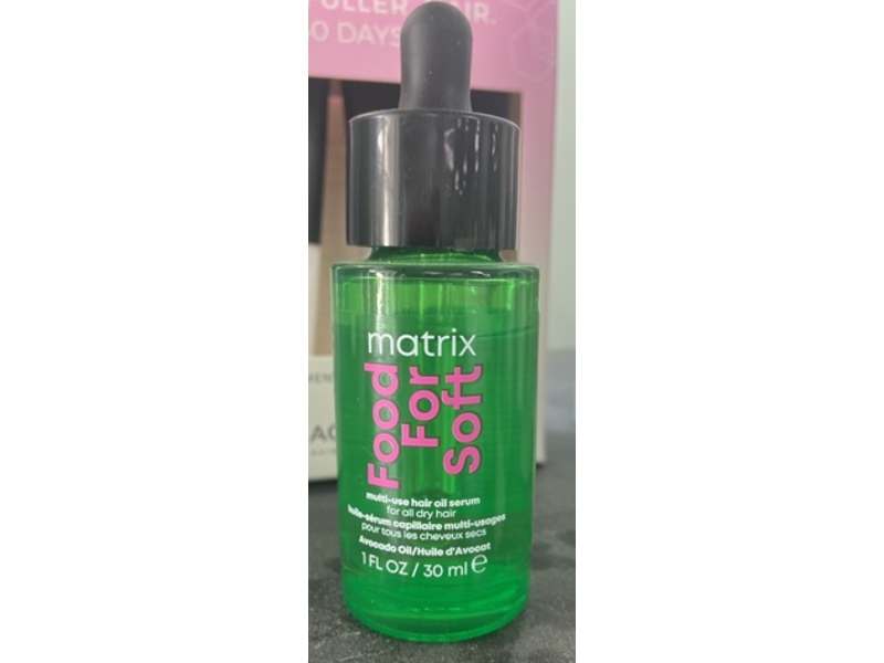 Matrix Food For Soft Multi-Use Hair Oil Serum, Avocado Oil, 1 fl oz/30 mL