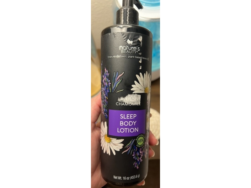 Nature's Beauty Sleep Body Lotion, Lavender Chamomile, 16 oz/453.6 g