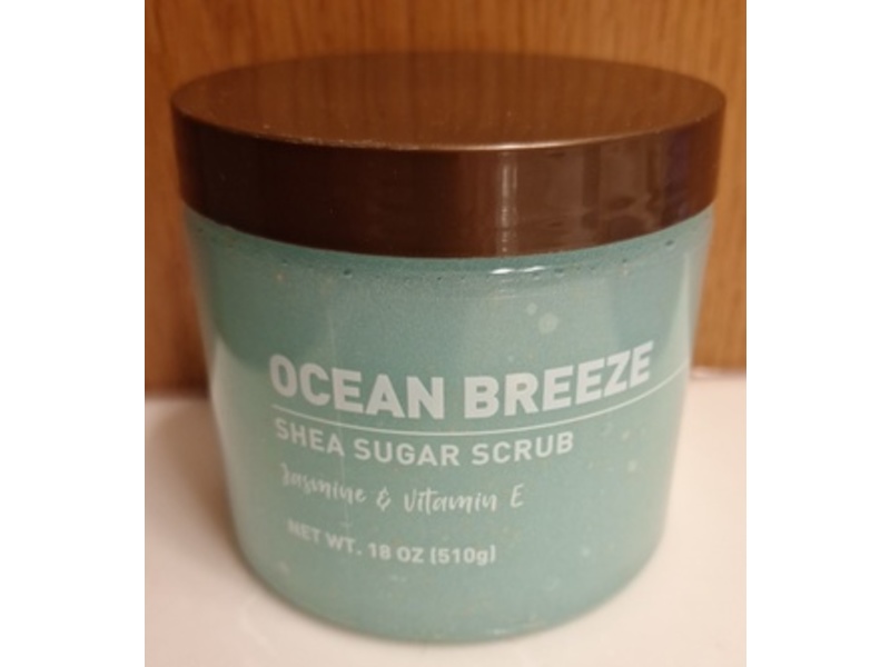 Equate Shea Sugar Scrub, Ocean Breeze, Jasmine & Vitamin E, 18 z oz/510 g