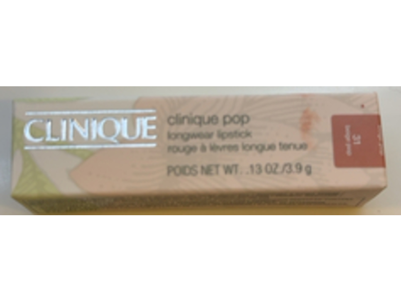 Clinique Pop Longwear Lipstick, 31 Beige Pop, 0.13 oz/0.9 g