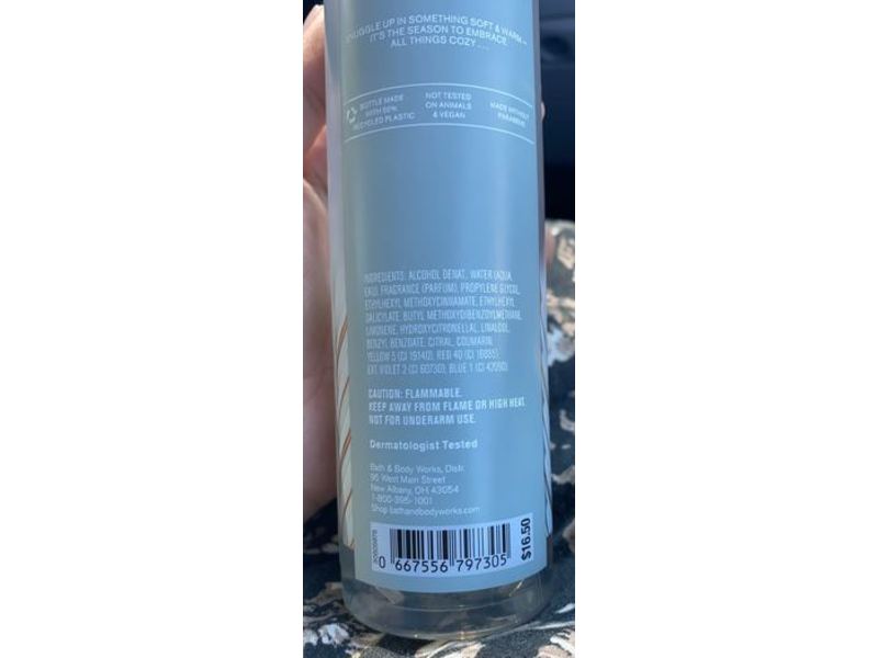 Bath & Body Works Sweater Weather Fragrance Mist, 8 fl oz/236 mL