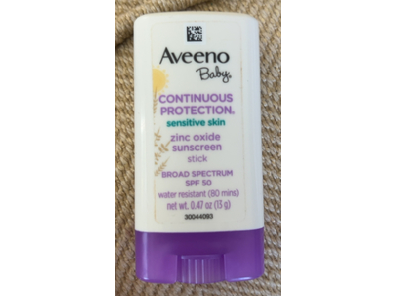 Aveeno Baby Continuous Protection Sunscreen Stick, SPF 50, 0.47 oz/13 g