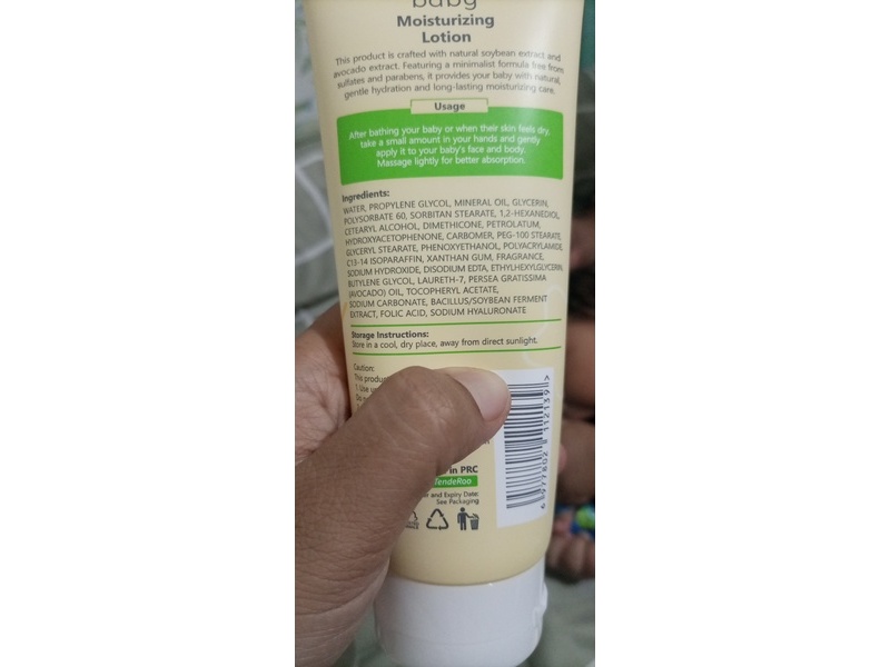 Tenderoo Baby Moisturizing Lotion, Soybean Extract + Avocado Extract, 200 g