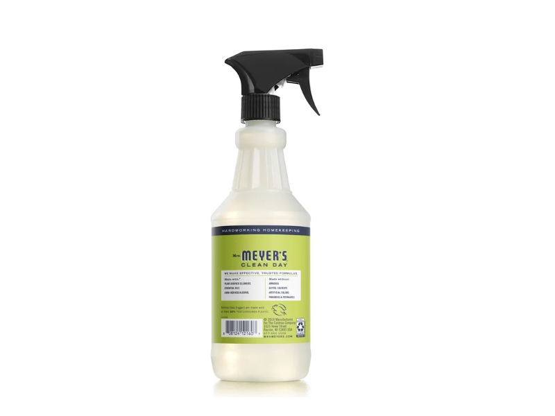Mrs Meyer's Clean Day Glass Cleaner, Lemon Verbana, 24 fl oz/708 mL, Pack Of 4