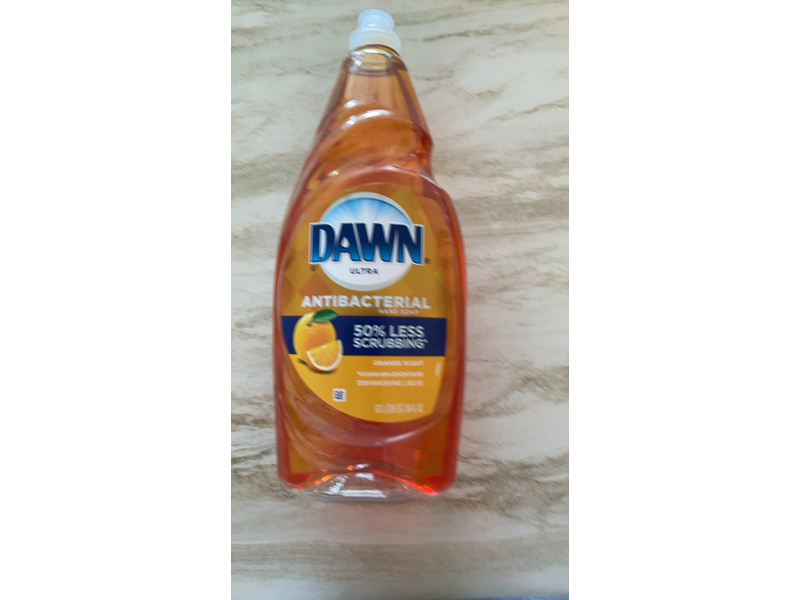 Dawn Ultra Antibacterial Dishwashing Liquid Dish Soap, 38 Oz, Orange Scent