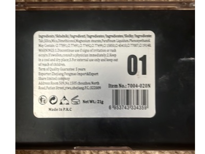 Miss Rose Face Blush Palette, 21 g