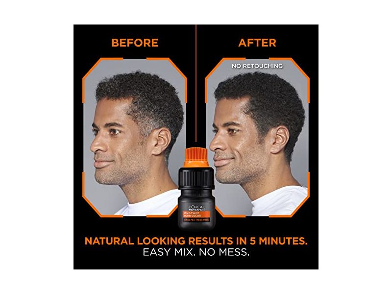 L’Oreal Paris Men Expert One Twist Hair Color, Real Black 02, 1 Application