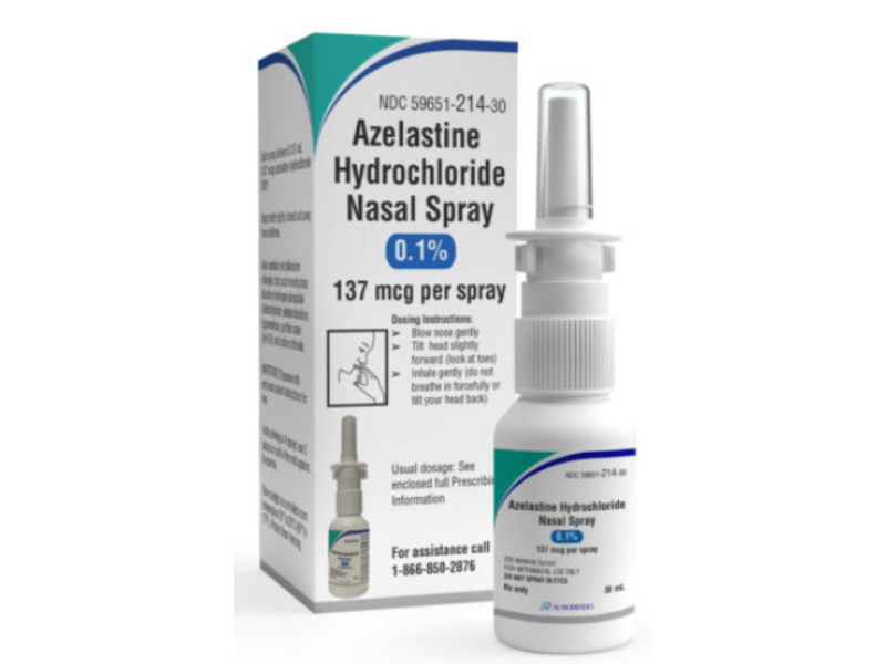 Azelastine Hydrochloride Nasal Spray, 0.1%, 30ml, Aurobindo (Rx)