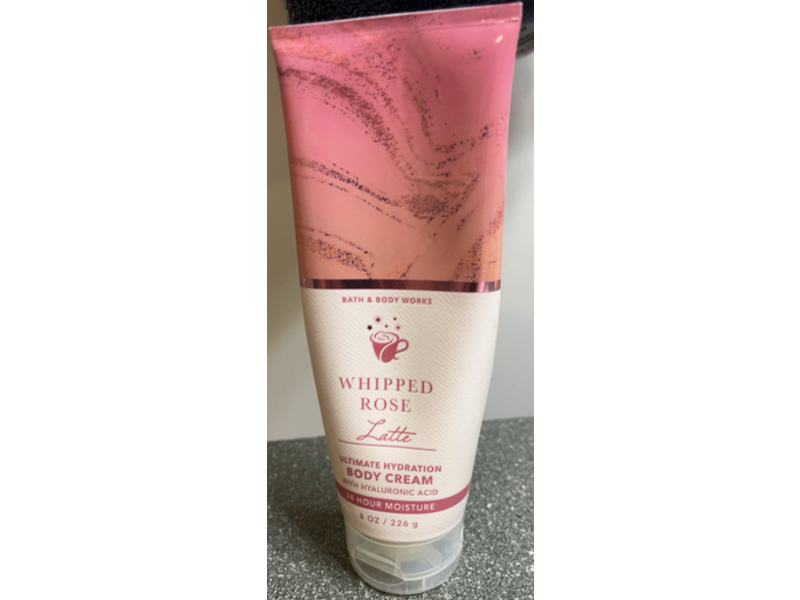 Bath & Body Works Latte Ultimate Hydration Body Cream, Whipped Rose, 8 oz/226 g