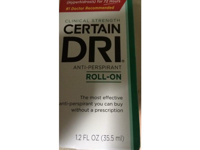Certain Dri Antiperspirant Roll-On, 1.2 oz/35.5 mL