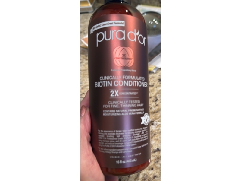 Pura D'or Biotin Conditioner, 16 fl oz/473 mL