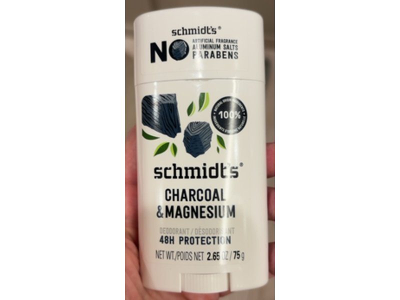 Schmidt's Deodorant, Charcoal & Magnesium, 2.65 oz/75 g
