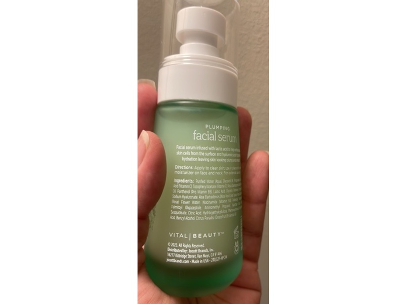 Vital Beauty Plumping Facial Serum, 2 fl oz/59 mL