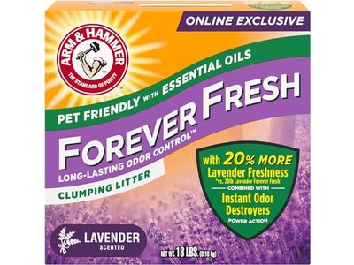 Arm & Hammer Forever Fresh Clumping Cat Litter, Lavender, 18.14 kg